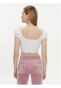 Juicy Couture Bluzka Brodie JCWCT23309 Biały Regular Fit. Kolor: biały. Materiał: bawełna #2