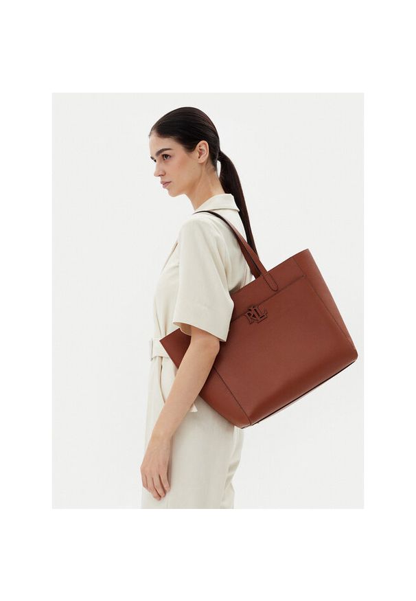 Lauren Ralph Lauren - Torebka LAUREN RALPH LAUREN. Kolor: brązowy