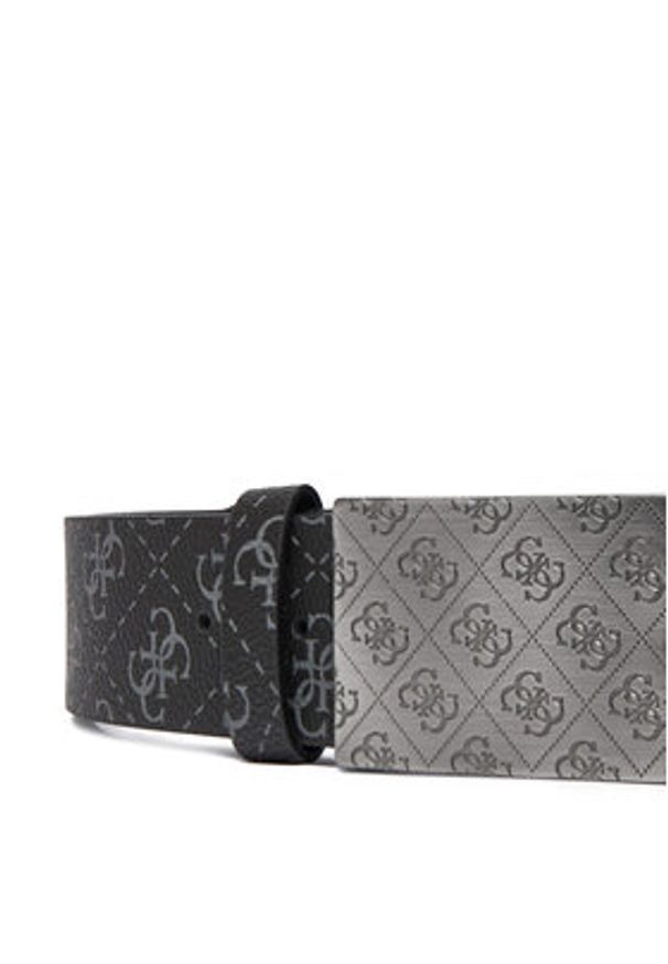 Guess Pasek Męski BM7850 P5440 Czarny. Kolor: czarny. Materiał: skóra