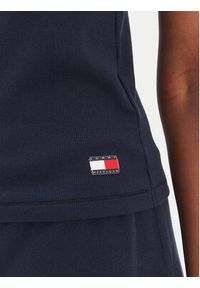 TOMMY HILFIGER - Tommy Hilfiger Top UW0UW06308 Granatowy. Kolor: niebieski. Materiał: bawełna #3