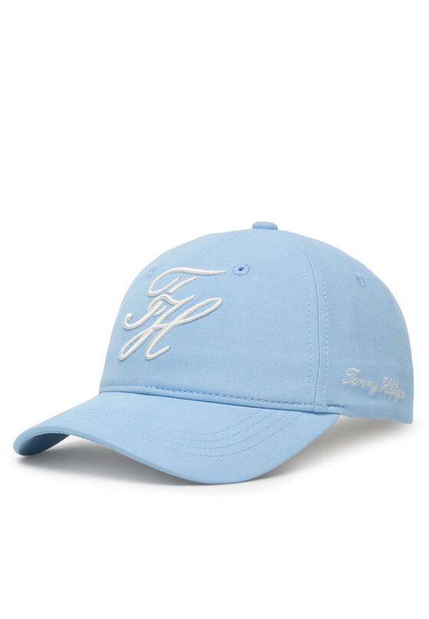TOMMY HILFIGER - Tommy Hilfiger Czapka z daszkiem Logo Embroidery Baseball Cap AW0AW18338 Niebieski. Kolor: niebieski. Materiał: bawełna