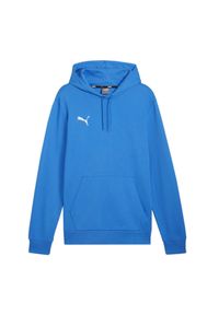 Puma - Męska Bluza Z Kapturem Team Goal Casual. Typ kołnierza: kaptur. Kolor: niebieski