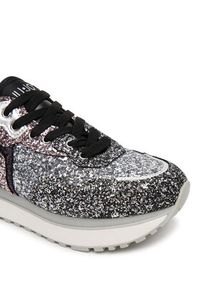 Liu Jo Sneakersy Maxi Wonder Glitter 01 BF5009 TX007 Srebrny. Kolor: srebrny #5