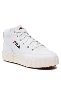 Fila Sneakersy Sandblast Mid Wmn FFW0187.10004 Biały. Kolor: biały. Materiał: skóra #4