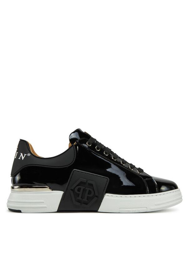 Philipp Plein - PHILIPP PLEIN Sneakersy SAES USC0667 PLE010 Czarny. Kolor: czarny. Materiał: skóra