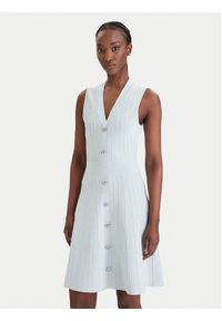 Guess Sukienka dzianinowa W6GK53 Z0658 Błękitny Regular Fit. Kolor: niebieski. Materiał: syntetyk #1