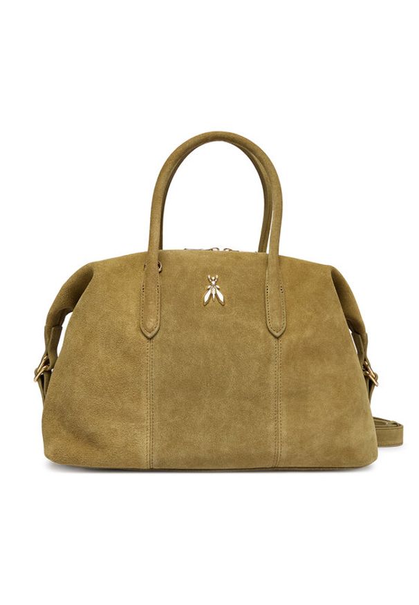 Patrizia Pepe Torebka 2B0145/L152-G626 Zielony. Kolor: zielony. Materiał: skórzane, zamszowe