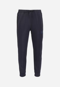 Born2be - Granatowe Dresowe Spodnie z Ozdobnymi Wstawkami i Ściągaczami Riannia. Okazja: na co dzień. Kolor: niebieski. Materiał: dresówka. Styl: sportowy, casual #5