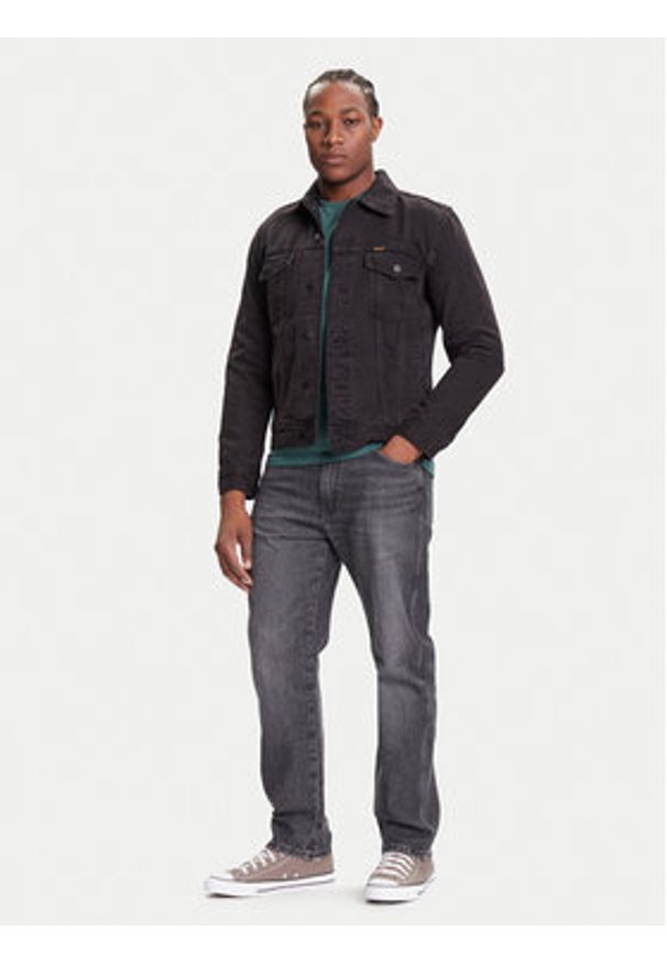 Wrangler Kurtka jeansowa Classic 112371439 Czarny Regular Fit. Kolor: czarny. Materiał: bawełna