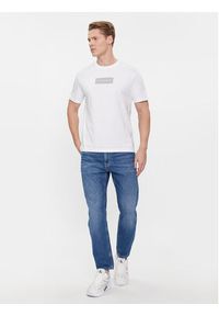Calvin Klein T-Shirt Raised Rubber Logo T-Shirt K10K112403 Biały Regular Fit. Kolor: biały. Materiał: bawełna