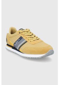 U.S. Polo Assn. buty kolor żółty. Zapięcie: sznurówki. Kolor: żółty. Materiał: guma #3