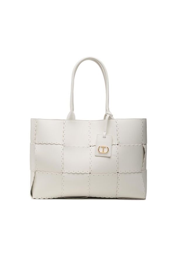 TwinSet - TWINSET Torebka 231TD8250 Écru. Materiał: skórzane