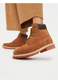 Timberland Trapery 6 In Prem 14949 Brązowy. Kolor: brązowy. Materiał: nubuk, skóra