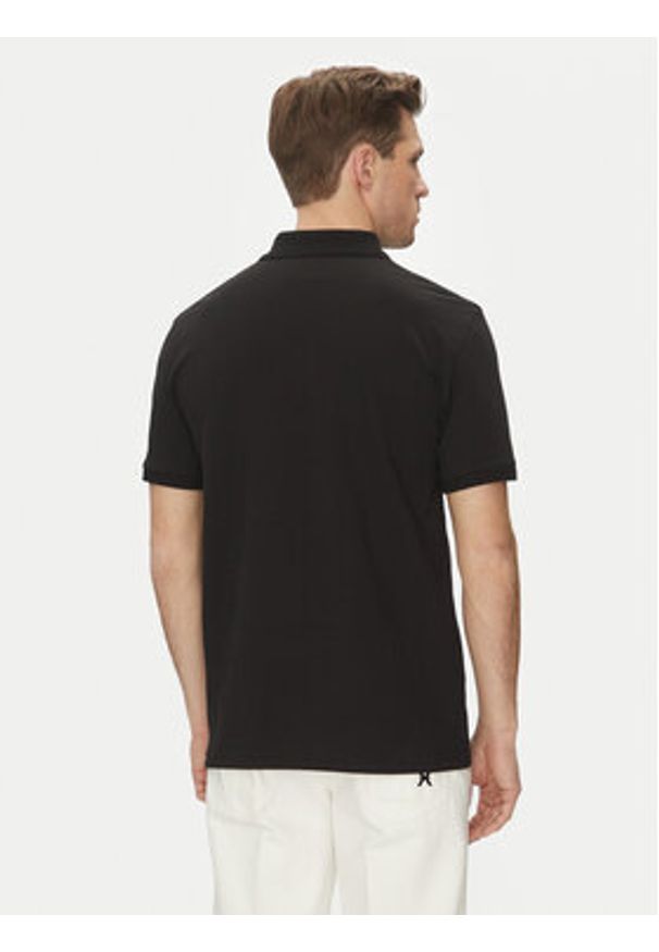 Richmond X Polo UMP25170PO Czarny Regular Fit. Typ kołnierza: polo. Kolor: czarny. Materiał: bawełna