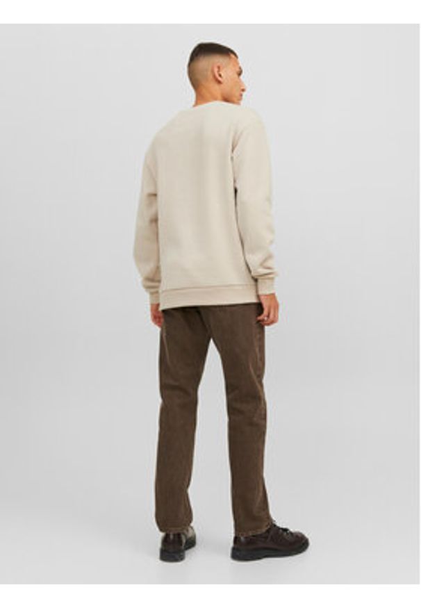 Jack & Jones Bluza Bradley 12249341 Beżowy Relaxed Fit. Kolor: beżowy. Materiał: syntetyk, bawełna