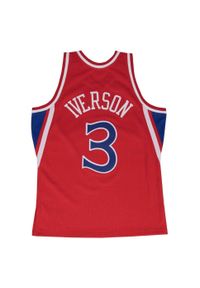 Mitchell & Ness - Koszulka NBA Philadelphia 76ers Allen Iverson. Kolor: czerwony, wielokolorowy, czarny. Sport: koszykówka #2