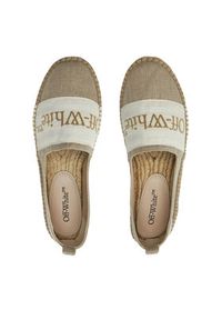 OFF-WHITE - Off-White Espadryle OWIB014S23FAB0016161 Beżowy. Kolor: beżowy. Materiał: materiał