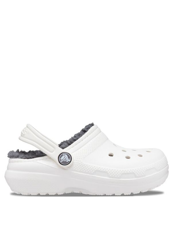 Crocs Klapki Classic Lined Clog Kids 207010 Biały. Kolor: biały