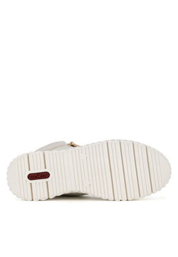 Rieker Botki N2506-81 Biały. Kolor: biały. Materiał: materiał