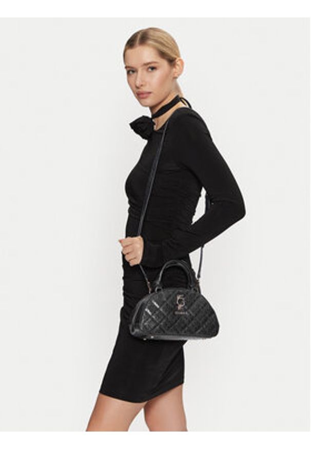 Guess Torebka HWGG95 22050 Czarny. Kolor: czarny. Materiał: skórzane