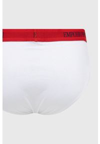 Emporio Armani Underwear slipy bawełniane (3-pack) kolor czerwony. Kolor: czerwony. Materiał: bawełna