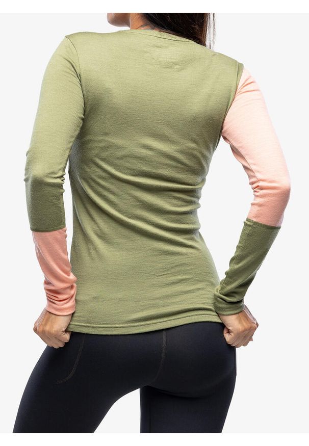 ORTOVOX - Bluza termiczna damska Ortovox 185 Rock N Wool Long Sleeve. Kolor: zielony. Długość rękawa: długi rękaw. Styl: rockowy