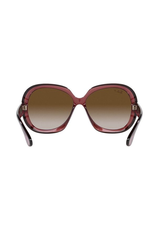 Ray-Ban okulary przeciwsłoneczne damskie kolor brązowy. Kształt: okrągłe. Kolor: brązowy