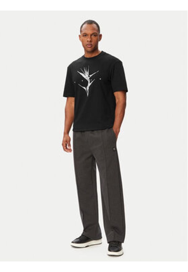 Hugo - HUGO T-Shirt Darise 50563436 Czarny Relaxed Fit. Kolor: czarny. Materiał: bawełna