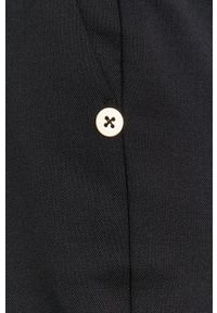 Pennyblack Spodnie damskie kolor czarny fason cygaretki medium waist. Okazja: na co dzień. Kolor: czarny. Materiał: materiał. Styl: casual #4
