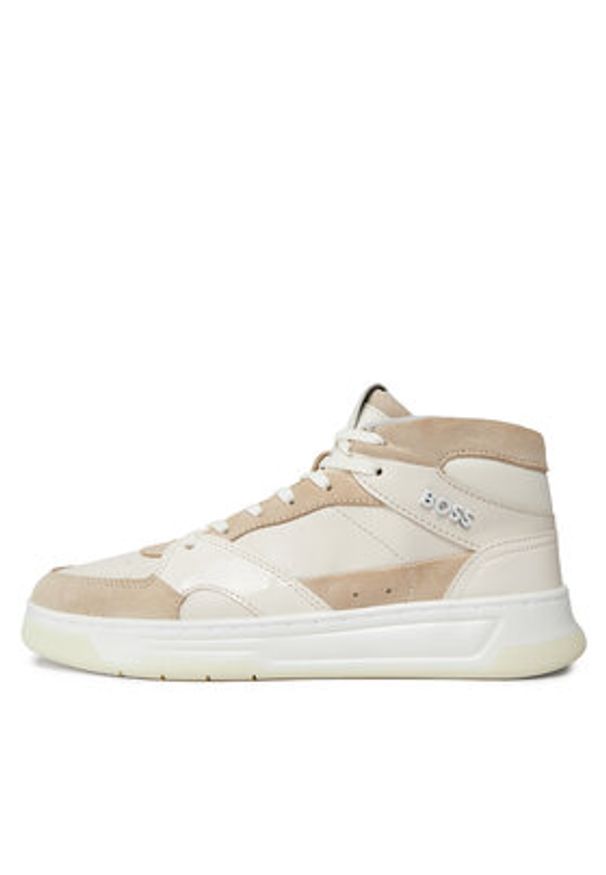 BOSS - Boss Sneakersy Baltimore Hito 50504560 Beżowy. Kolor: beżowy. Materiał: skóra