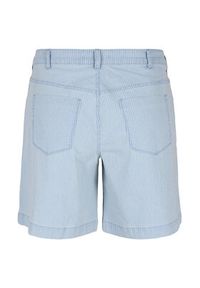 Zizzi Szorty jeansowe J10886B Błękitny Regular Fit. Kolor: niebieski. Materiał: bawełna, jeans, syntetyk #3