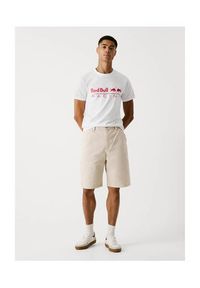Pepe Jeans T-Shirt Red Bull Racing Logo Print 2025 Biały Regular Fit. Kolor: biały. Materiał: bawełna. Wzór: nadruk