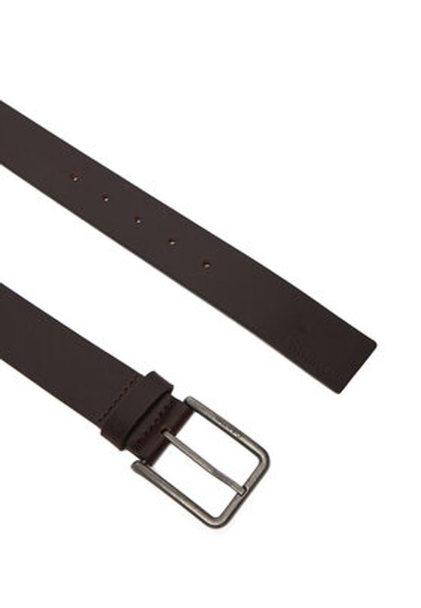 Calvin Klein Pasek Męski Warmth Buckle Smooth 35Mm LV04D7047G Brązowy. Kolor: brązowy. Materiał: skóra