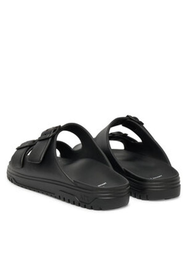 Armani Exchange Klapki XUP015 XV821 00002 Czarny. Kolor: czarny