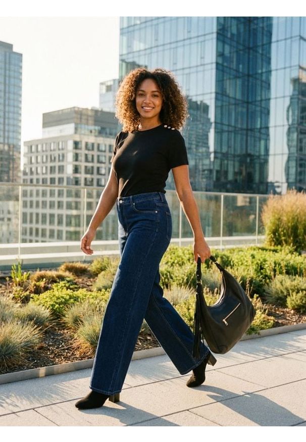 Sinsay - Koszulka z krótkim rękawem - czarny. Kolor: czarny. Długość rękawa: krótki rękaw. Długość: krótkie