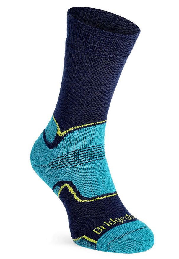 BRIDGEDALE - Skarpety trekkingowe męskie Bridgedale Hike Midweight Merino Petrol/Navy. Kolor: niebieski