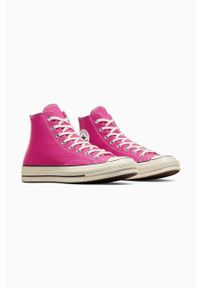 Converse trampki Chuck 70 damskie kolor różowy A04594C. Nosek buta: okrągły. Zapięcie: sznurówki. Kolor: różowy. Szerokość cholewki: normalna #5