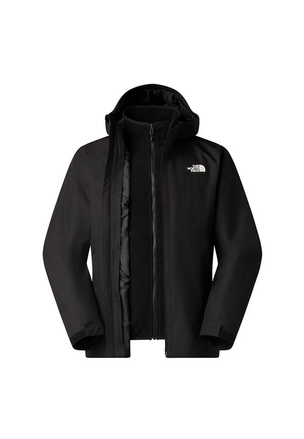 Kurtka męska The North Face 3 in 1 Quest Dry Vent Triclimate 0A8G0SJK31 - czarna. Kolor: czarny. Materiał: materiał, polar, poliester. Sezon: zima