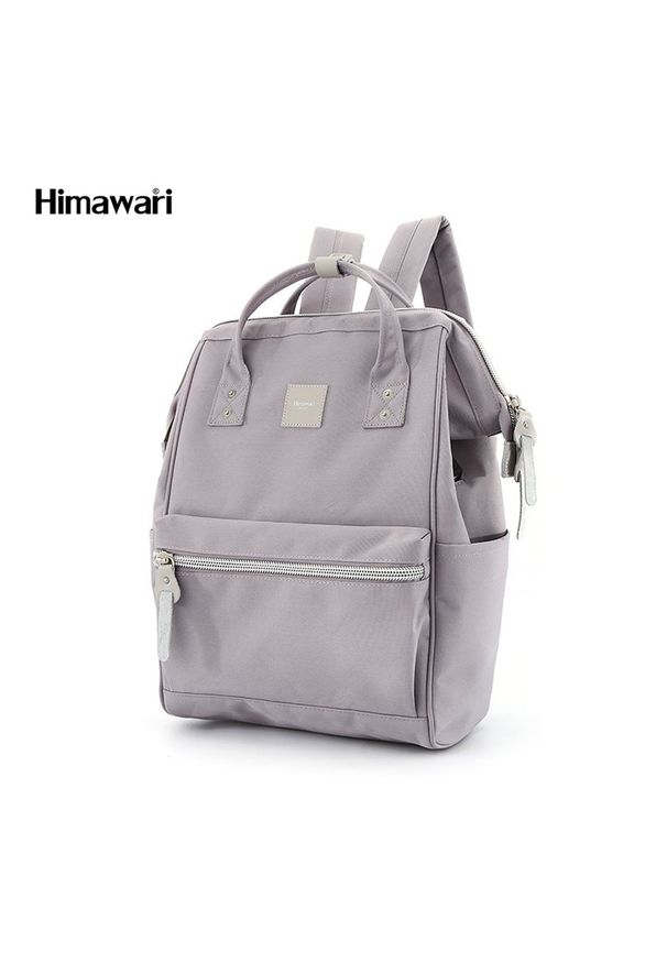 Plecak Himawari 1881 szary. Kolor: szary. Materiał: tkanina, poliester. Styl: casual, elegancki