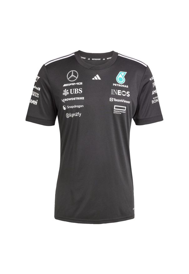 Adidas - Koszulka Mercedes - Amg Petronas Formula One Team Driver. Kolor: czarny, biały, wielokolorowy. Materiał: materiał. Sport: fitness