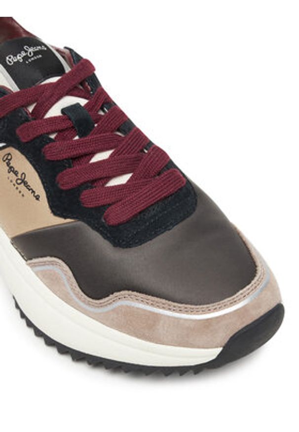 Pepe Jeans Sneakersy Kimi City W PLS600028 Szary. Kolor: szary. Materiał: skóra, zamsz