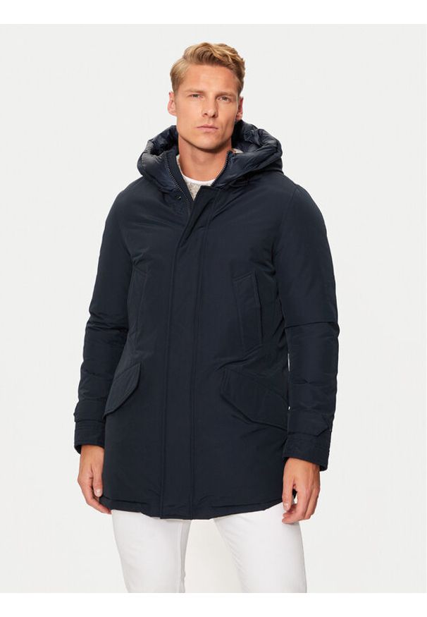 Woolrich Kurtka zimowa CFWOOU0487MRUT0001 Granatowy Regular Fit. Kolor: niebieski. Materiał: bawełna. Sezon: zima