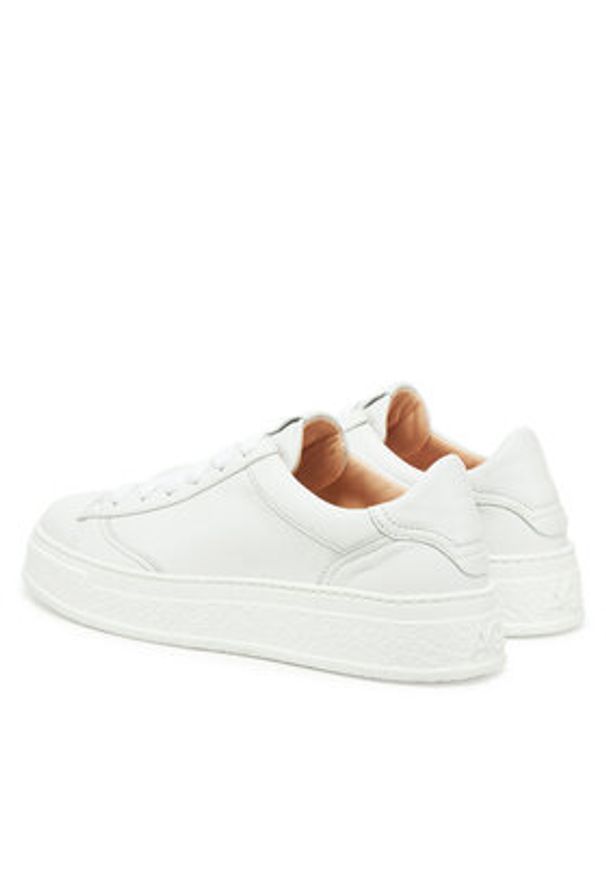 AGL Sneakersy Giuly Lace Up D946001PGKA076A634 Biały. Kolor: biały. Materiał: skóra