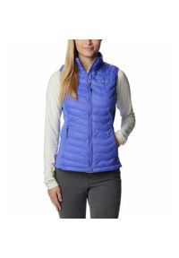columbia - Bezrękawnik Sportowy Columbia Powder Pass Vest. Kolor: fioletowy. Długość rękawa: bez rękawów