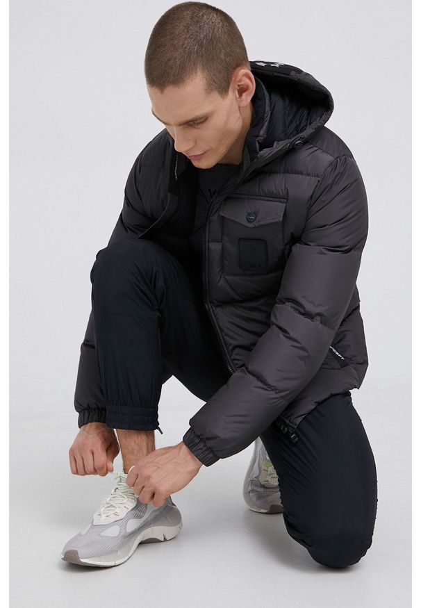 Refrigiwear - RefrigiWear Kurtka puchowa męska kolor szary zimowa. Kolor: szary. Materiał: puch. Sezon: zima