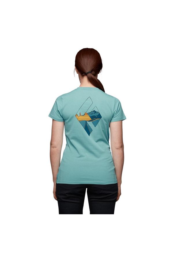 Koszulka turystyczna damska Black Diamond Desert To Mountain T-shirt. Kolor: zielony