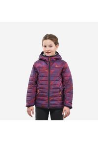 quechua - Kurtka turystyczna dla dzieci MH 500. Kolor: fioletowy. Materiał: poliester, materiał. Sezon: lato. Styl: sportowy #1