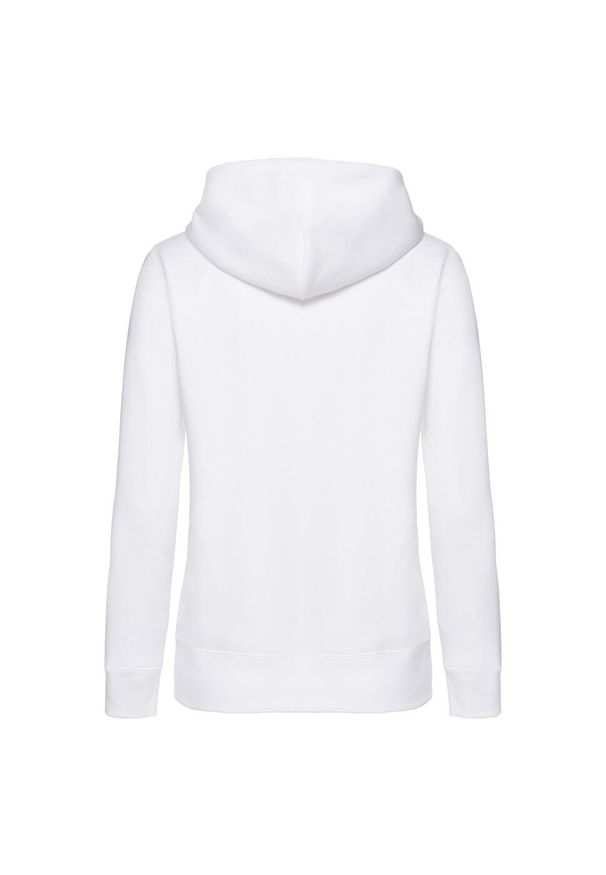 FRUIT OF THE LOOM - Kurtka Dresowa Z Kapturem Lady Fit Dla Kobiet. Typ kołnierza: kaptur. Kolor: biały. Materiał: dresówka. Sport: turystyka piesza