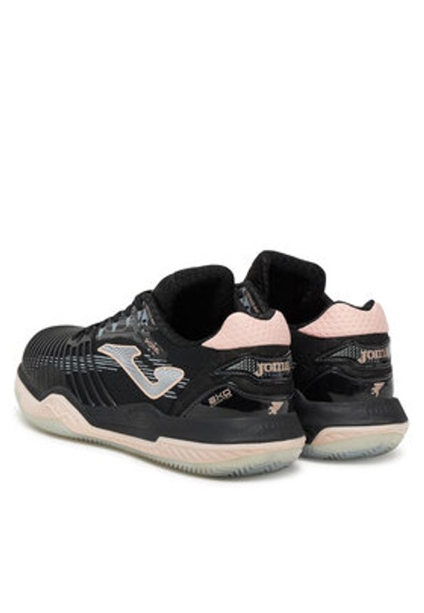 Joma Buty do tenisa Point 2501 TPOILS2501C Czarny. Kolor: czarny. Materiał: materiał. Sport: tenis