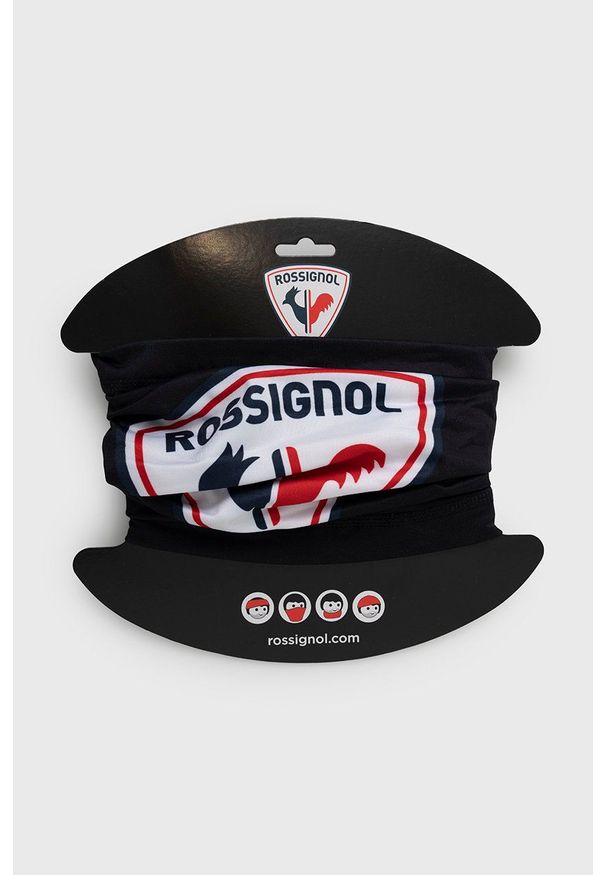 Rossignol Komin kolor czarny wzorzysty. Kolor: czarny. Materiał: tkanina
